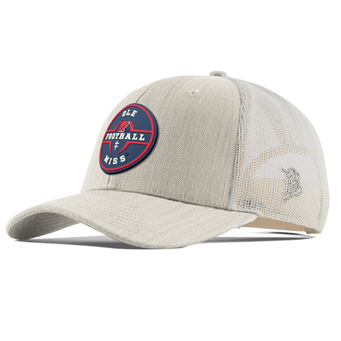 University of Mississippi "Ole Miss Football Legacy" Curved Trucker Beige Heather