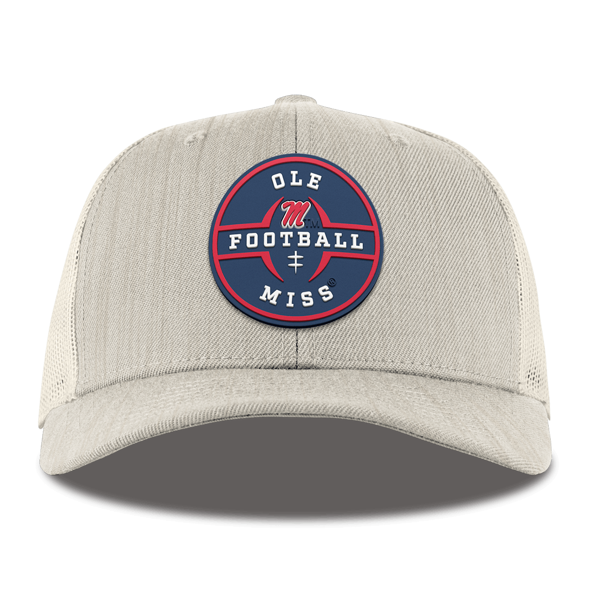 University of Mississippi "Ole Miss Football Legacy" Curved Trucker Beige Heather