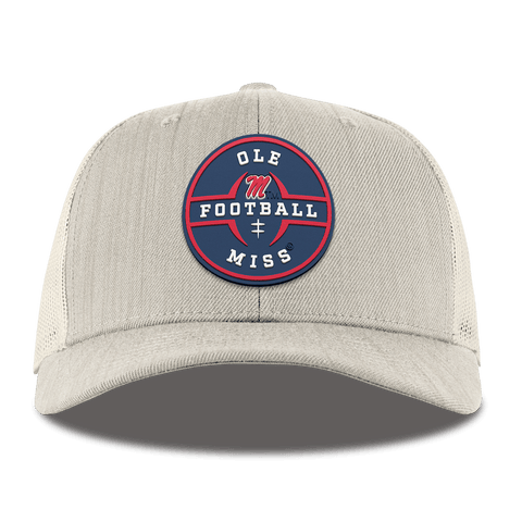 University of Mississippi "Ole Miss Football Legacy" Curved Trucker Beige Heather