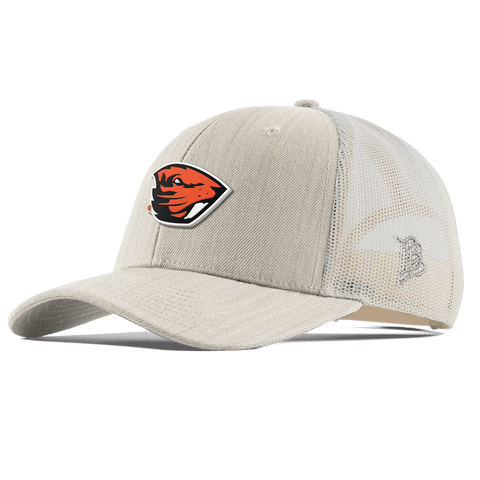 Oregon State University "Oregon State Team Logo" Curved Trucker Beige Heather