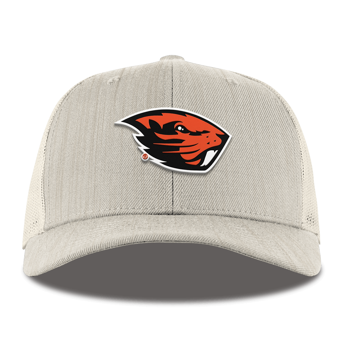 Oregon State University "Oregon State Team Logo" Curved Trucker Beige Heather