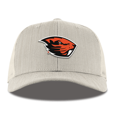 Oregon State University "Oregon State Team Logo" Curved Trucker Beige Heather