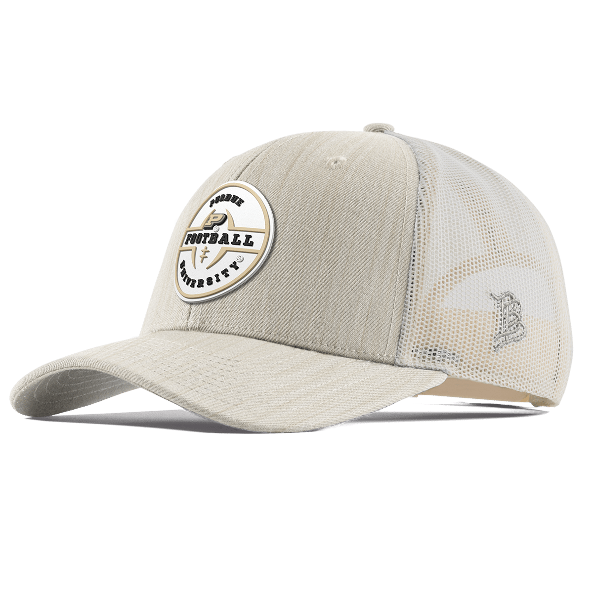 Purdue University "Purdue Football Legacy" Curved Trucker Beige Heather