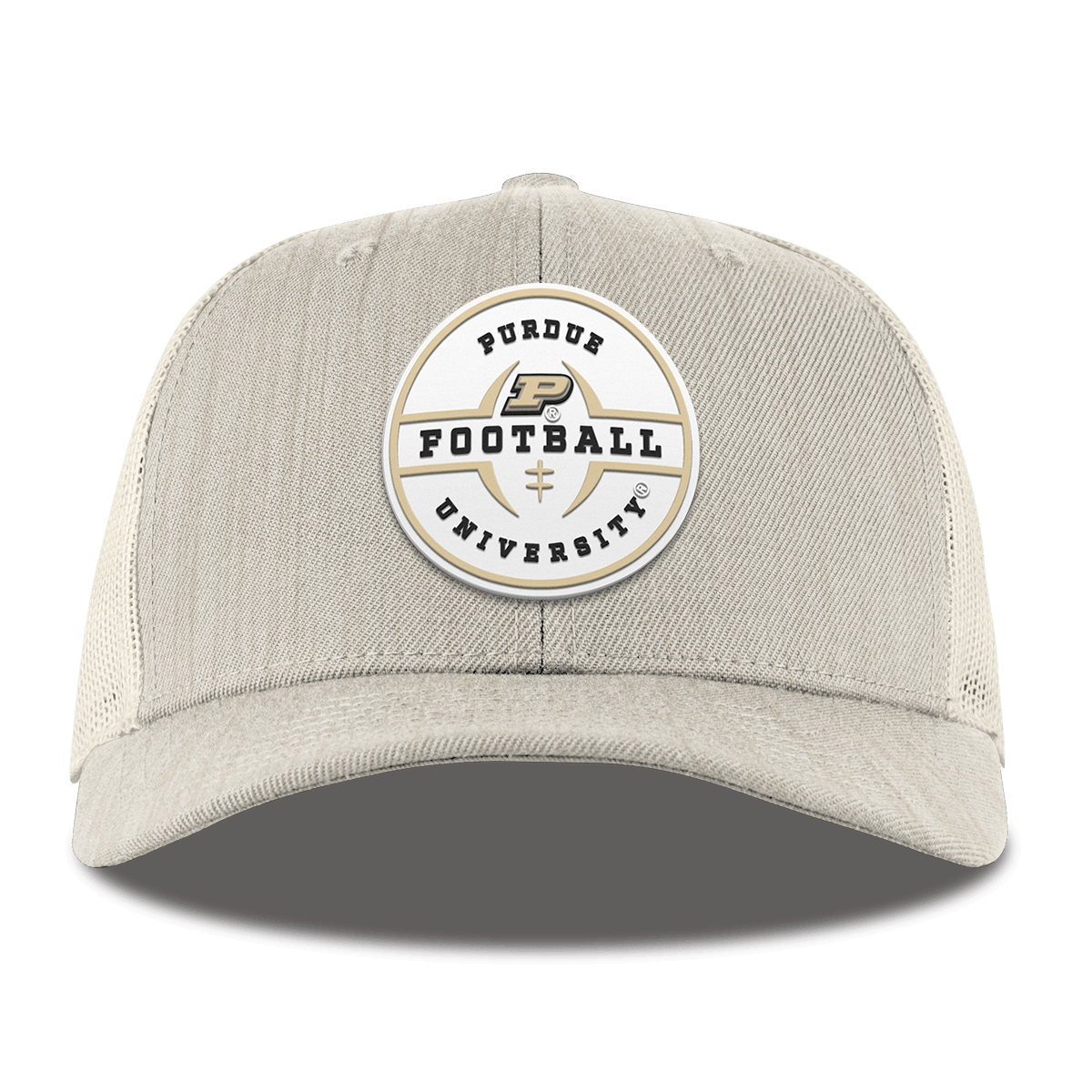 Purdue University "Purdue Football Legacy" Curved Trucker Beige Heather