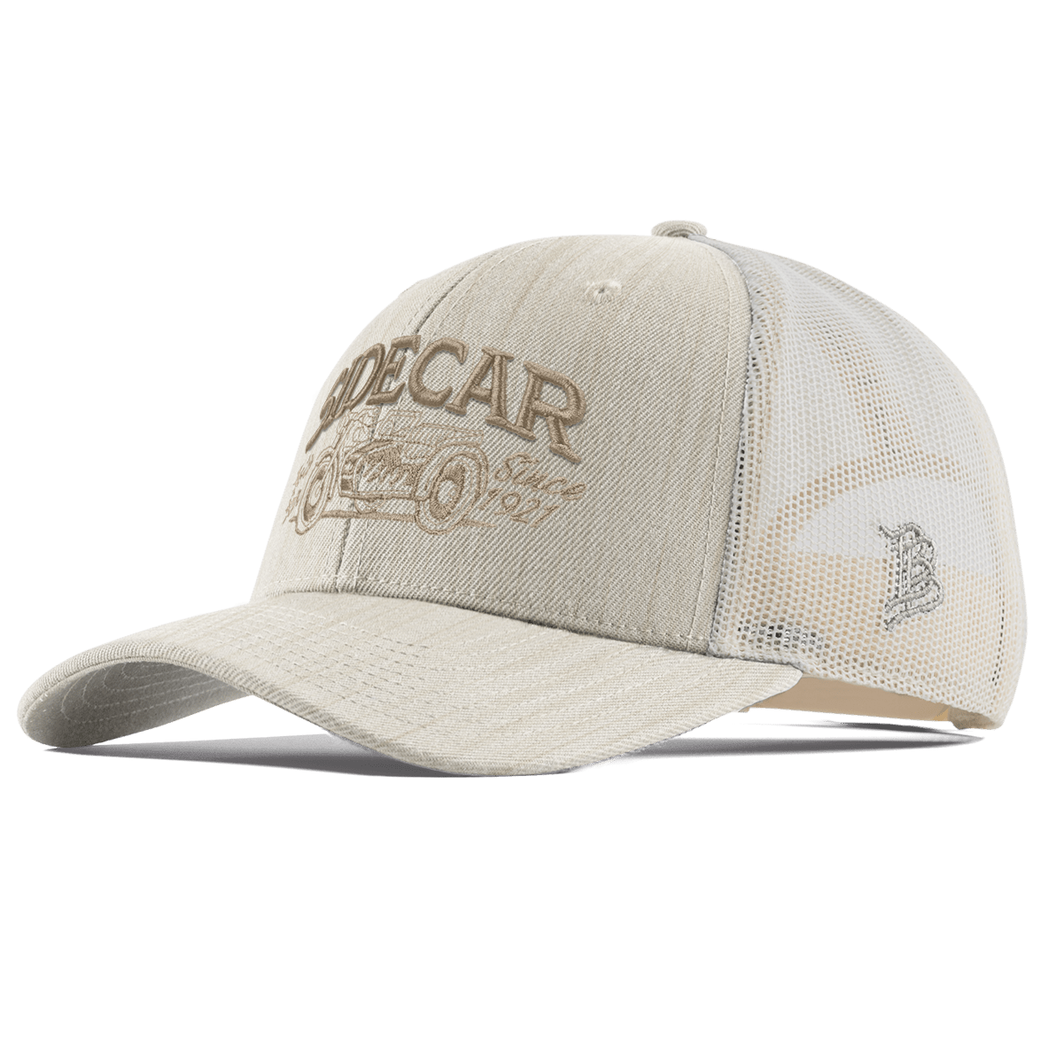 Sidecar Moto Bar Curved Trucker Back Beige Heather 