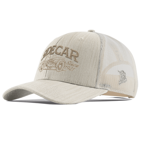 Sidecar Moto Bar Curved Trucker Back Beige Heather 