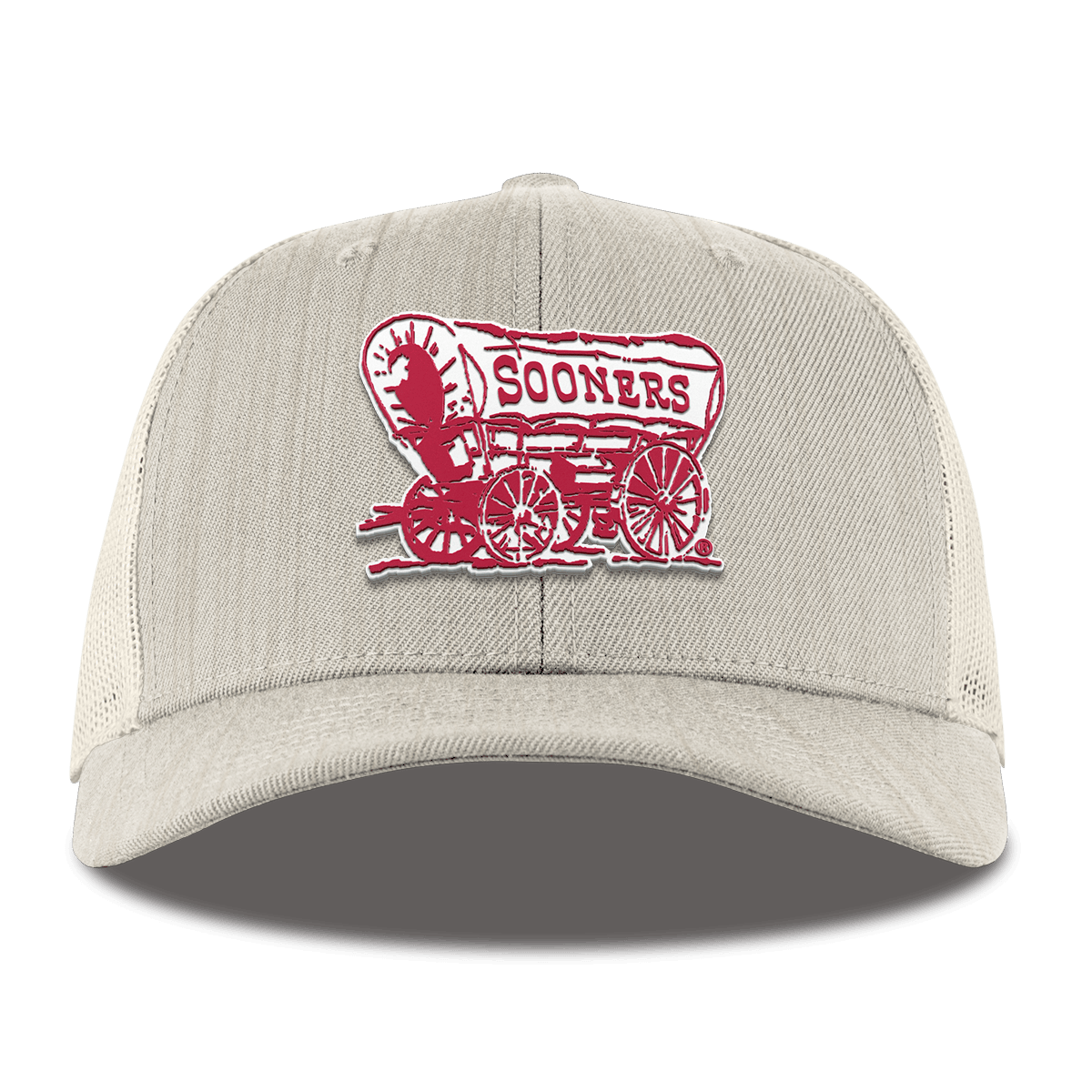 University of Oklahoma "Sooner Schooner" Curved Trucker Beige Heather