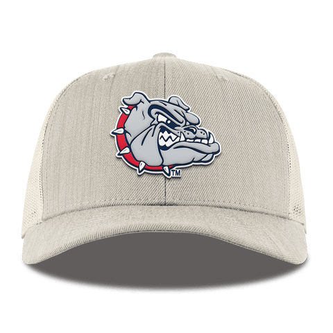 Gonzaga University "Spike The Bulldog" Curved Trucker Beige Heather