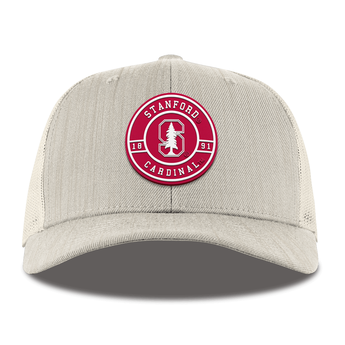 Stanford University "Stanford Seal" Curved Trucker Beige Heather