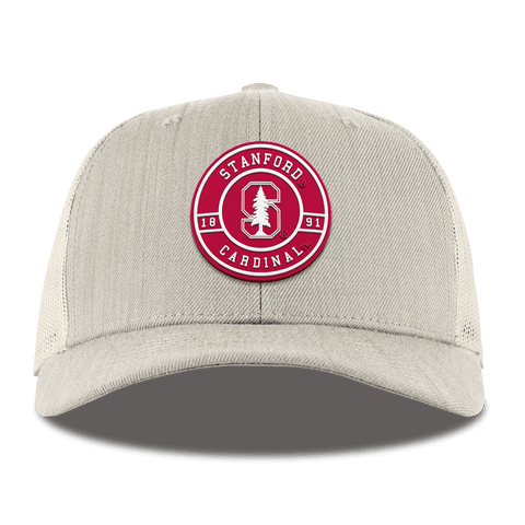 Stanford University "Stanford Seal" Curved Trucker Beige Heather