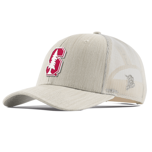 Stanford University "Stanford Team Logo" Curved Trucker Beige Heather