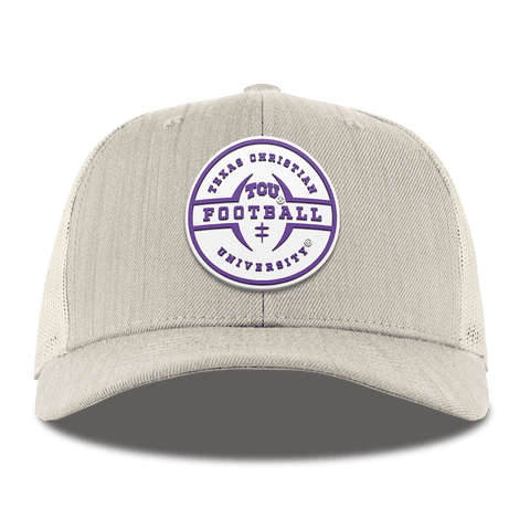 Texas Christian University "TCU Football Legacy" Curved Trucker Beige Heather