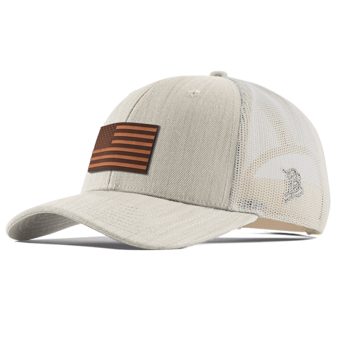 Old Glory Curved Trucker Beige Heather