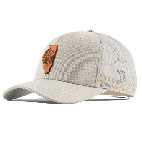 Illinois 21 Curved Trucker Beige Heather