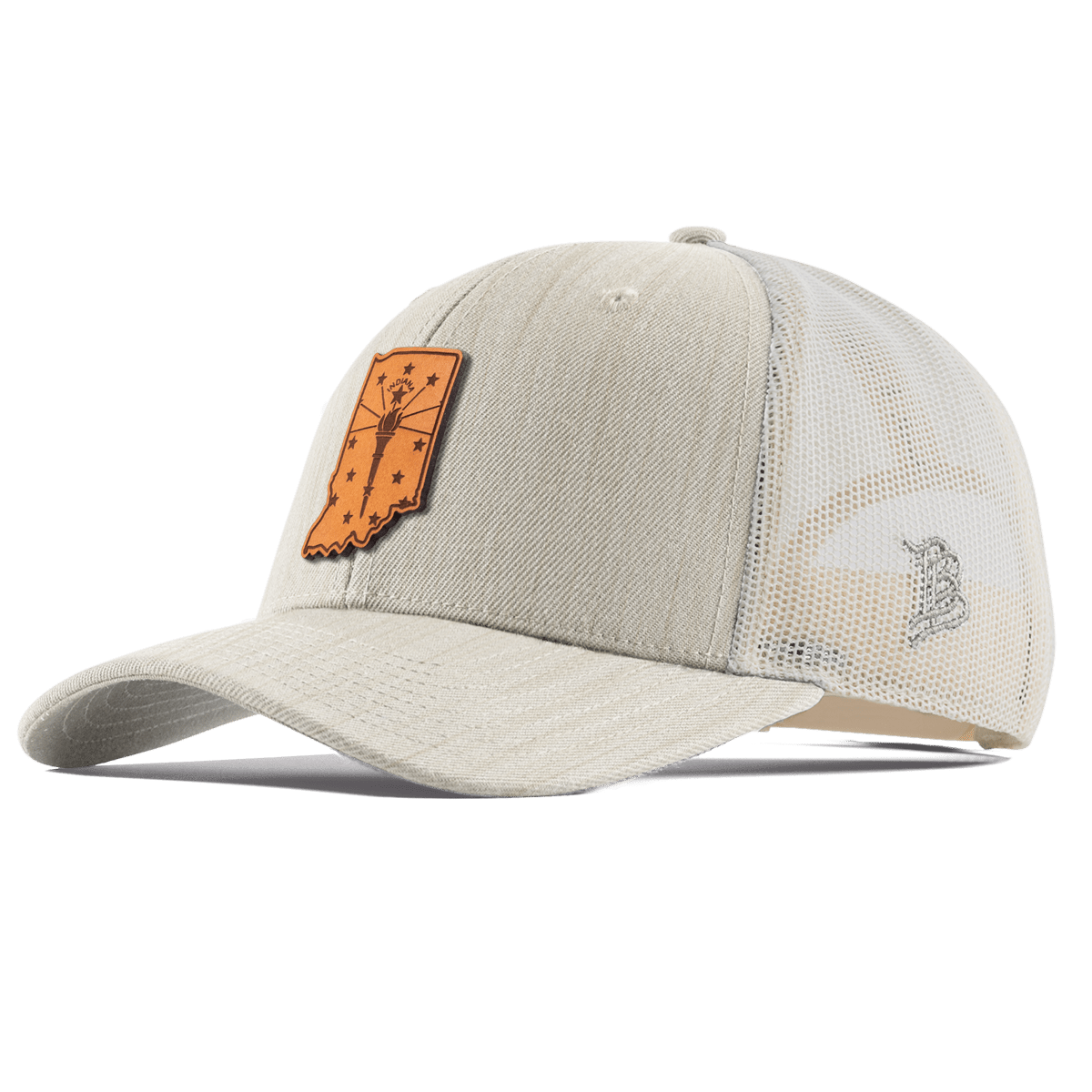Indiana 19 Curved Trucker Beige Heather