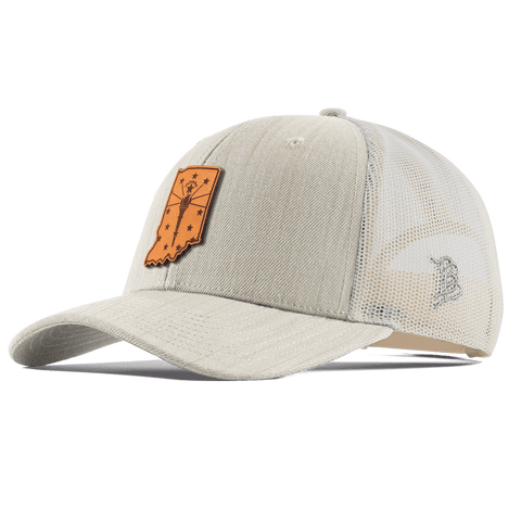 Indiana 19 Curved Trucker Beige Heather