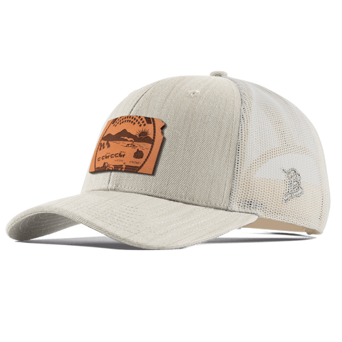 Kansas 34 Curved Trucker Beige Heather