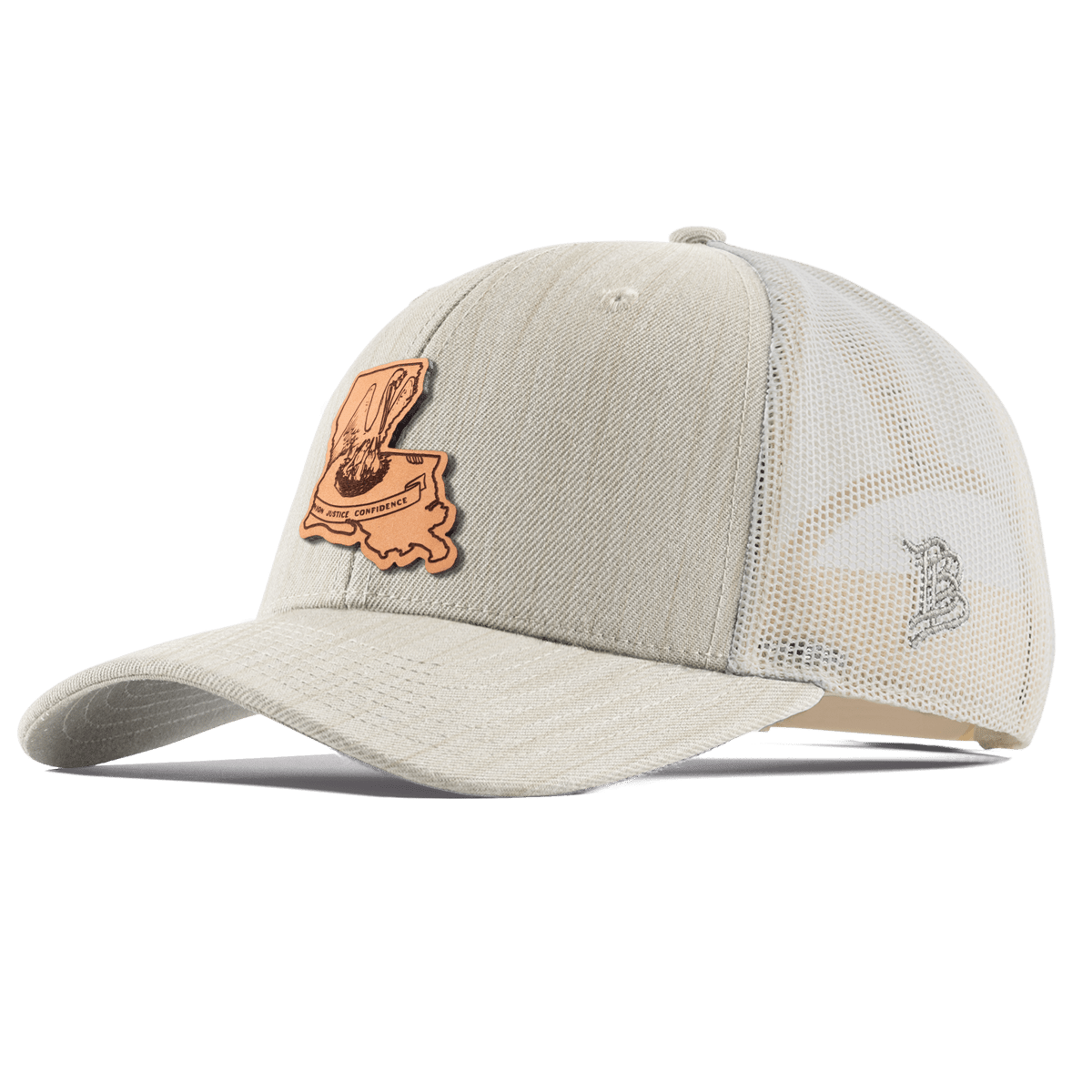 Louisiana 18 Curved Trucker Beige Heather