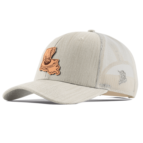 Louisiana 18 Curved Trucker Beige Heather