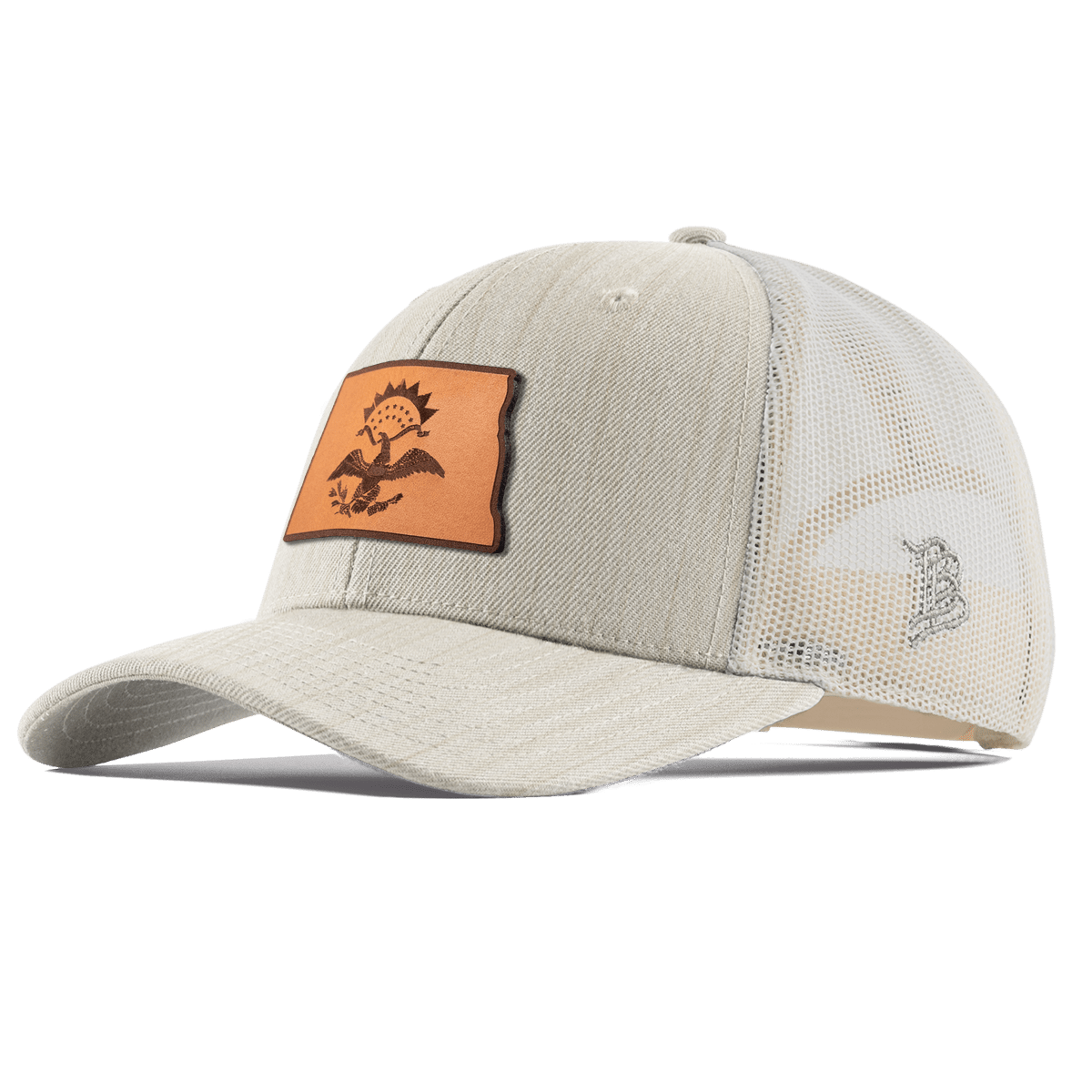North Dakota 39 Curved Trucker Beige Heather
