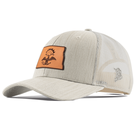 North Dakota 39 Curved Trucker Beige Heather