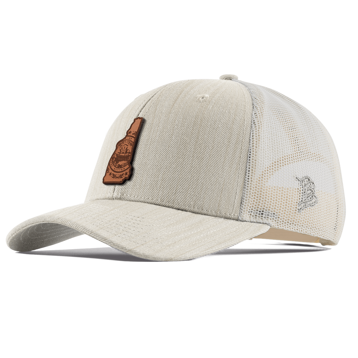 New Hampshire 9 Curved Trucker Beige Heather
