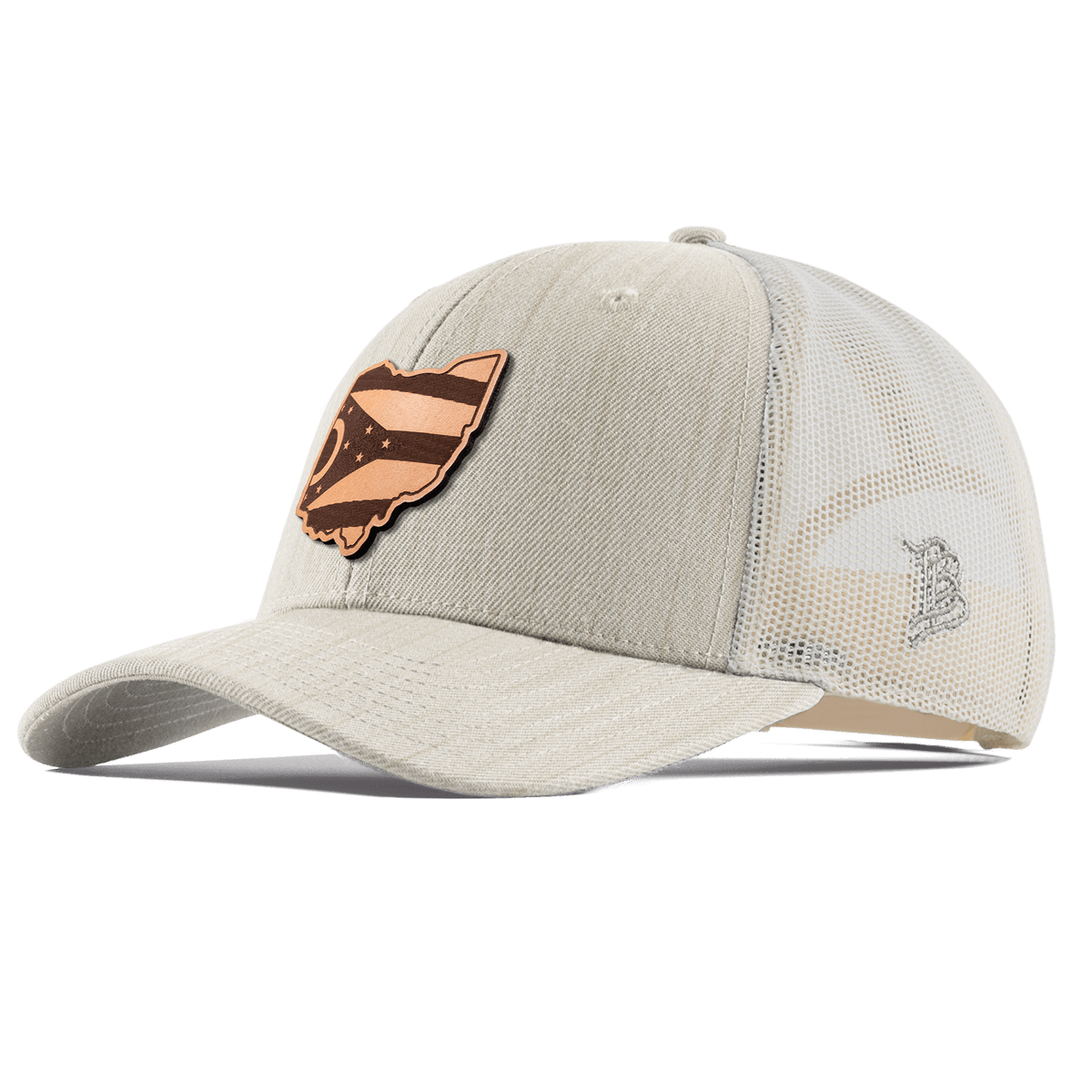 Ohio 17 Curved Trucker Beige Heather