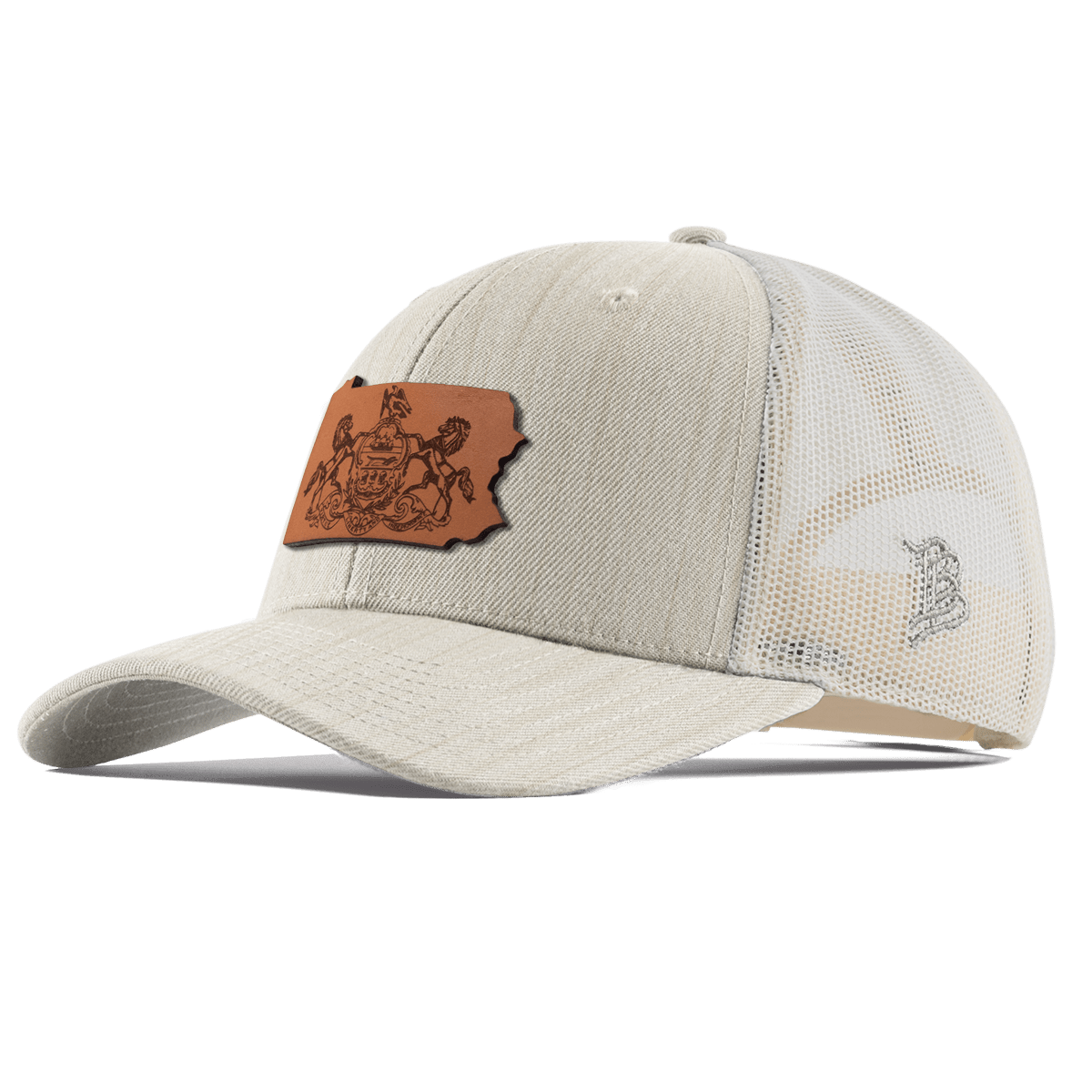 Pennsylvania 2 Curved Trucker Beige Heather