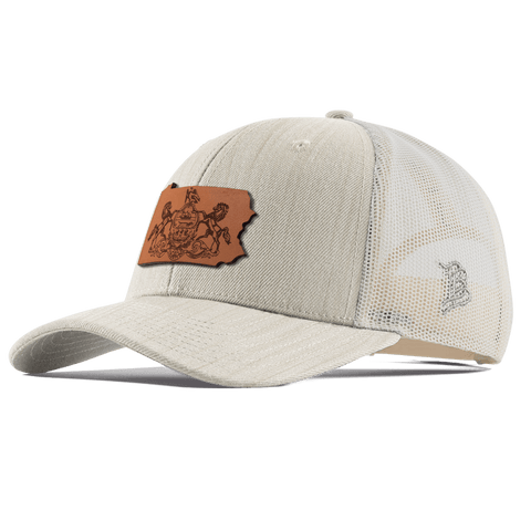 Pennsylvania 2 Curved Trucker Beige Heather