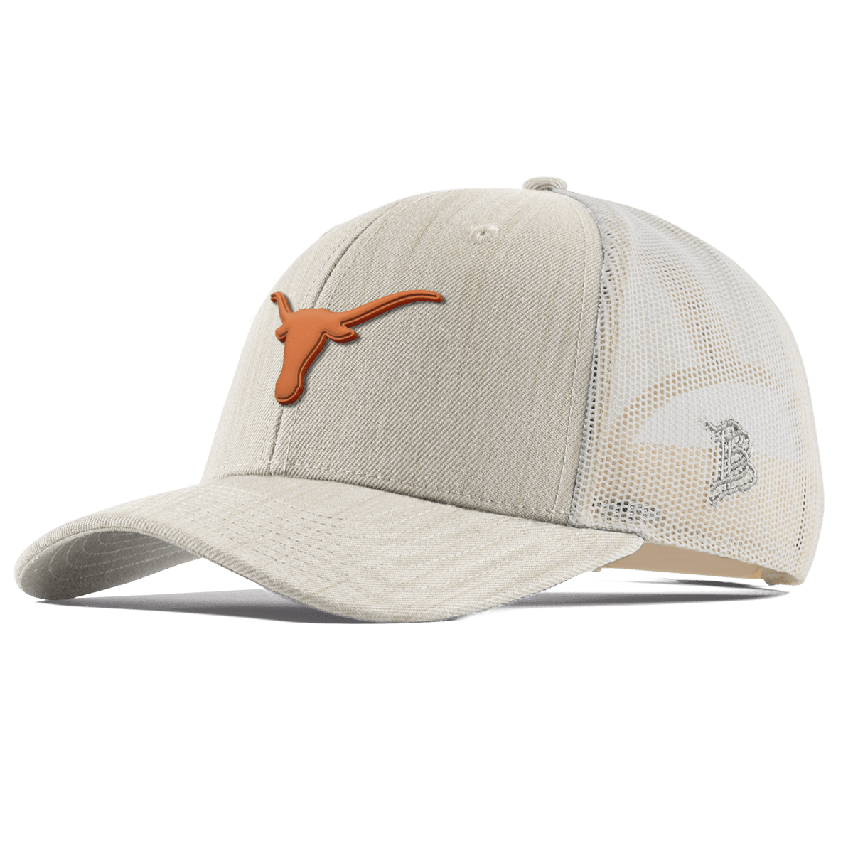University of Texas "Texas Longhorn" Curved Trucker Beige Heather