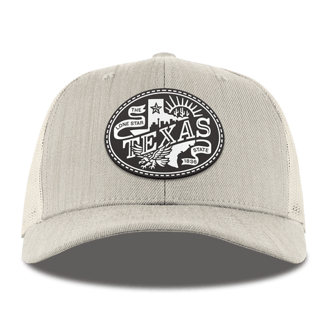 Texas Traveler Curved Trucker Beige Heather