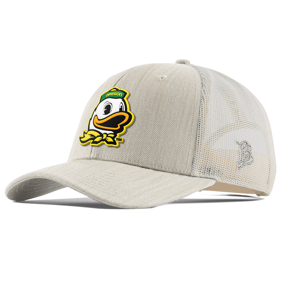University of Oregon "The Duck" Curved Trucker Beige Heather
