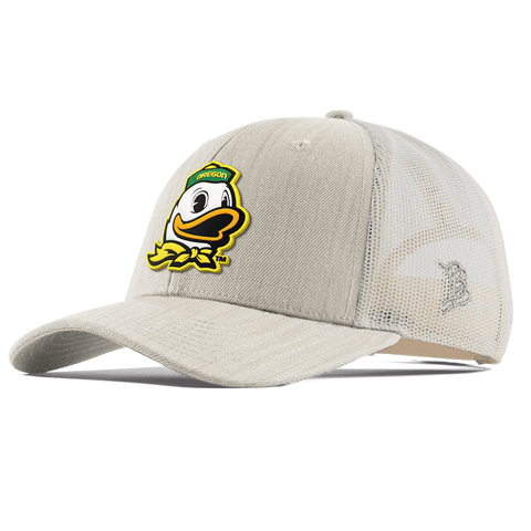 University of Oregon "The Duck" Curved Trucker Beige Heather