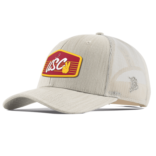 University of Southern California "Trojans Football" Curved Trucker Beige Heather