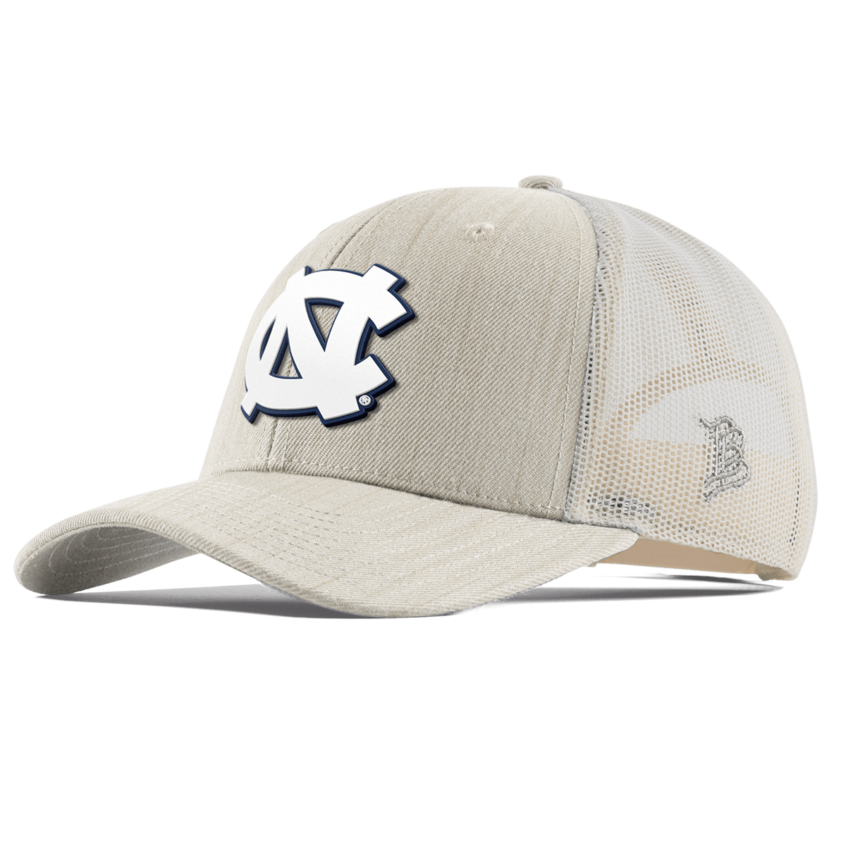 University of North Carolina "UNC Team Logo" Curved Trucker Beige Heather 