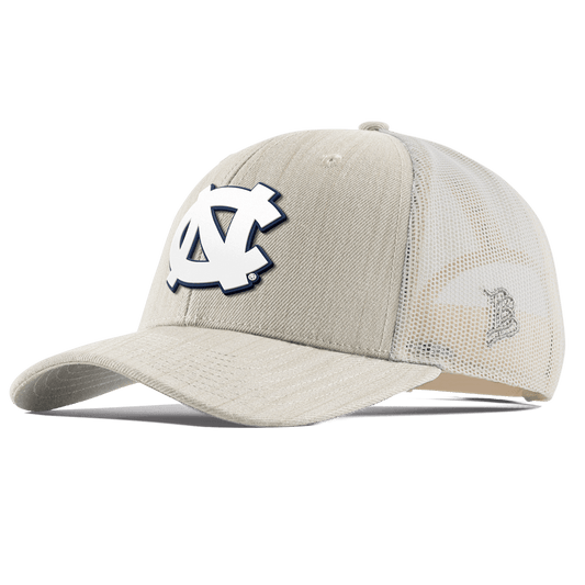 University of North Carolina "UNC Team Logo" Curved Trucker Beige Heather 
