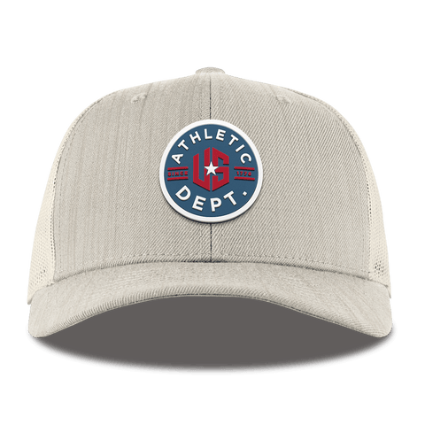 US Athletic Curved Trucker Beige Heather