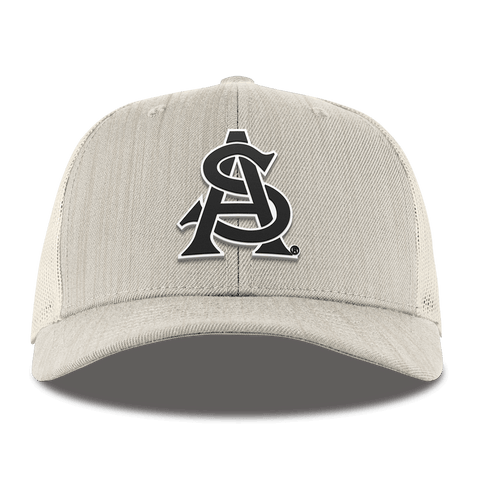 Arizona State University "Vintage ASU Team Logo" Curved Trucker Beige Heather