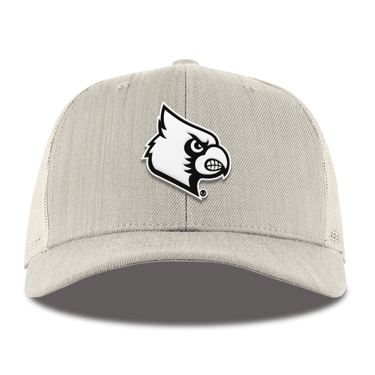 University of Louisville "Vintage Louisville Team Logo" Curved Trucker Beige Heather