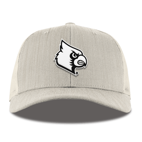 University of Louisville "Vintage Louisville Team Logo" Curved Trucker Beige Heather