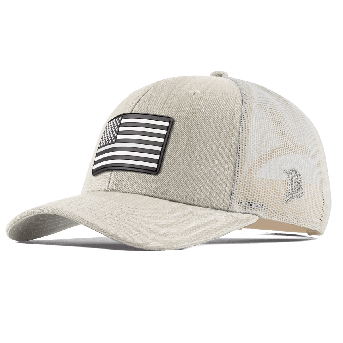 Vintage Old Glory Curved Trucker Beige Heather