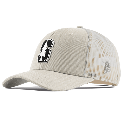 Stanford University "Vintage Stanford Team Logo" Curved Trucker Beige Heather