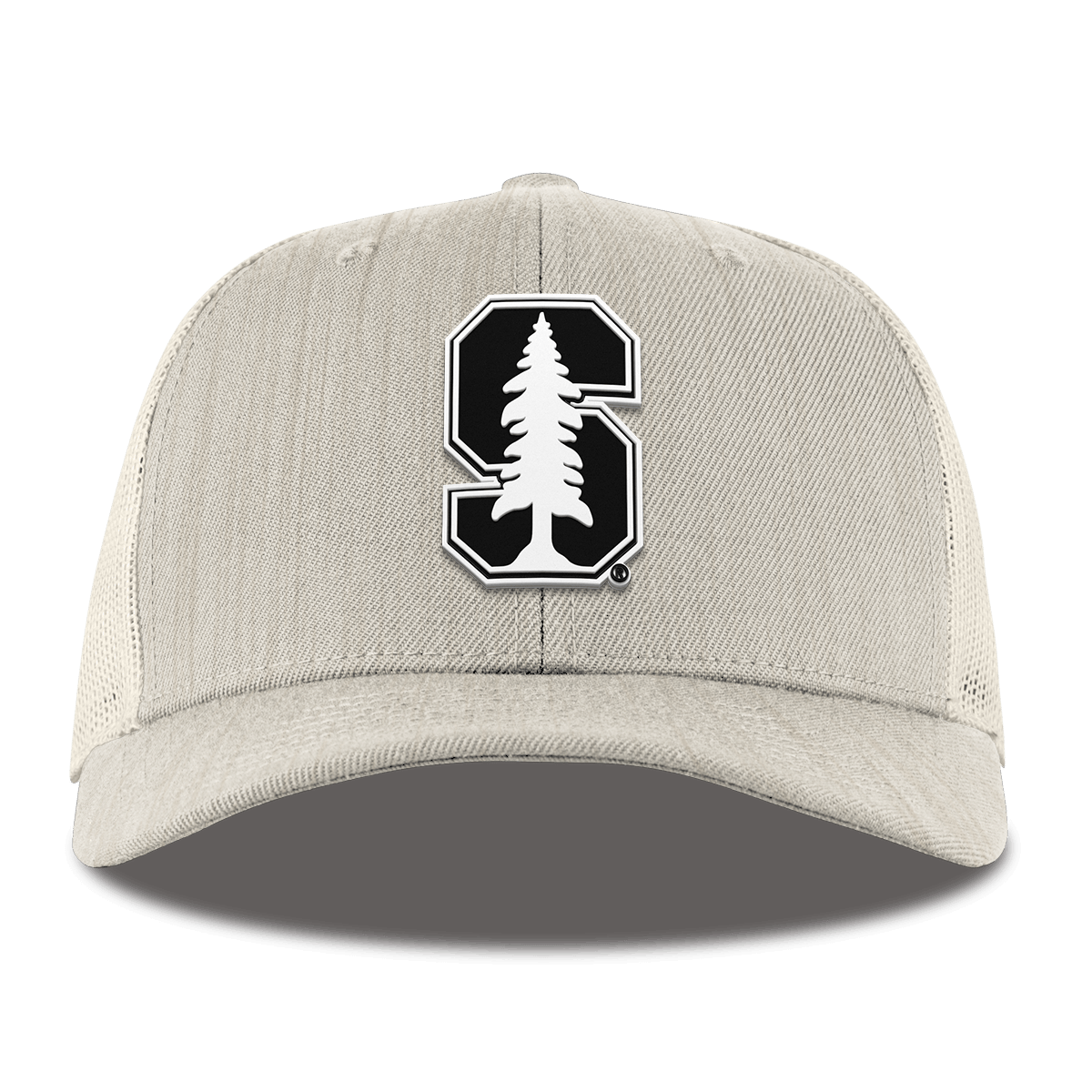 Stanford University "Vintage Stanford Team Logo" Curved Trucker Beige Heather