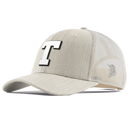 University of Texas "Vintage Texas Team Logo" Curved Trucker Beige Heather
