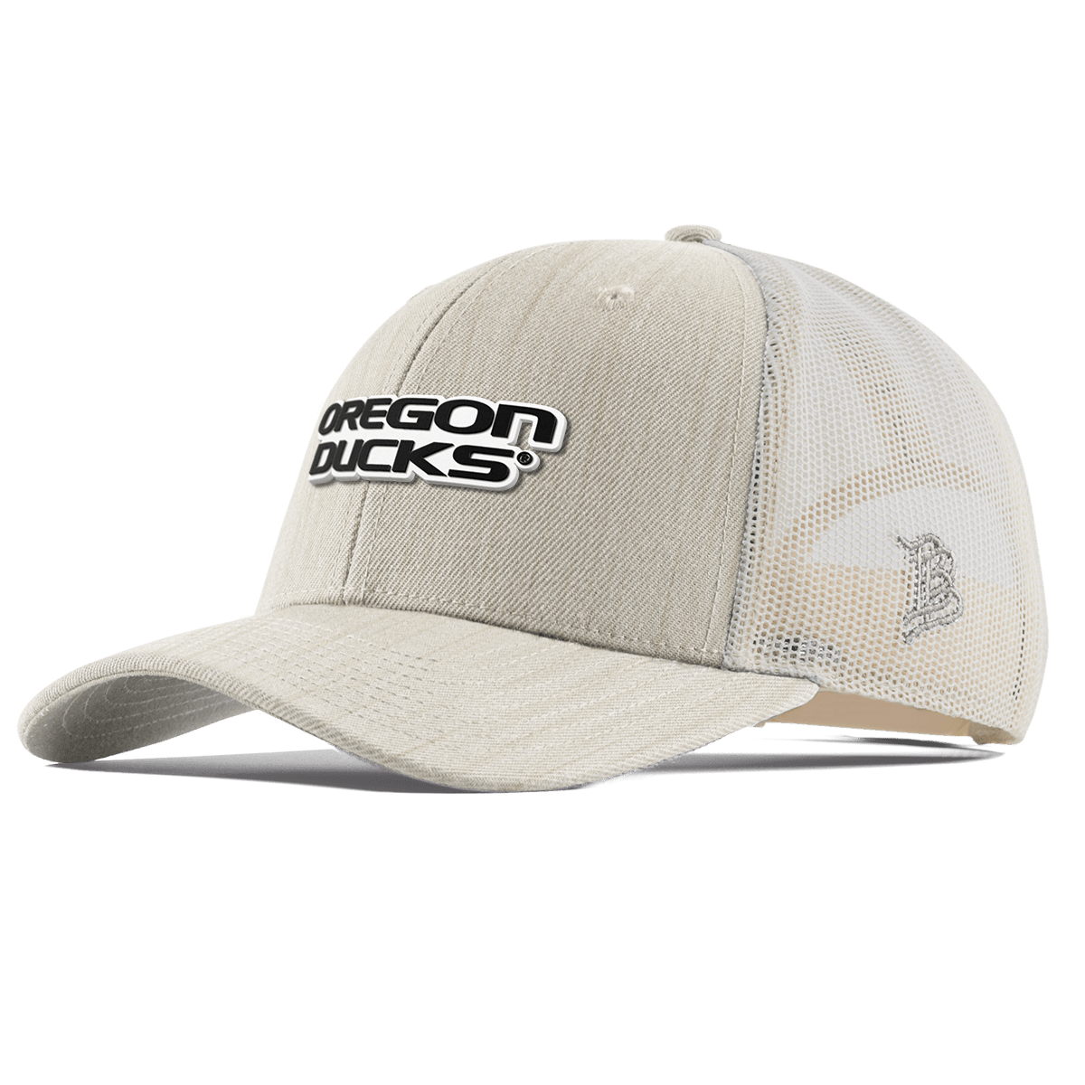 University of Oregon "Vintage Oregon Ducks" Curved Trucker Beige Heather