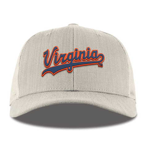 University of Virginia "Virginia Script" Curved Trucker Beige Heather 