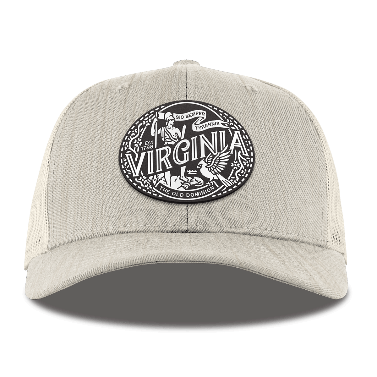 Virginia Traveler Curved Trucker Beige Heather