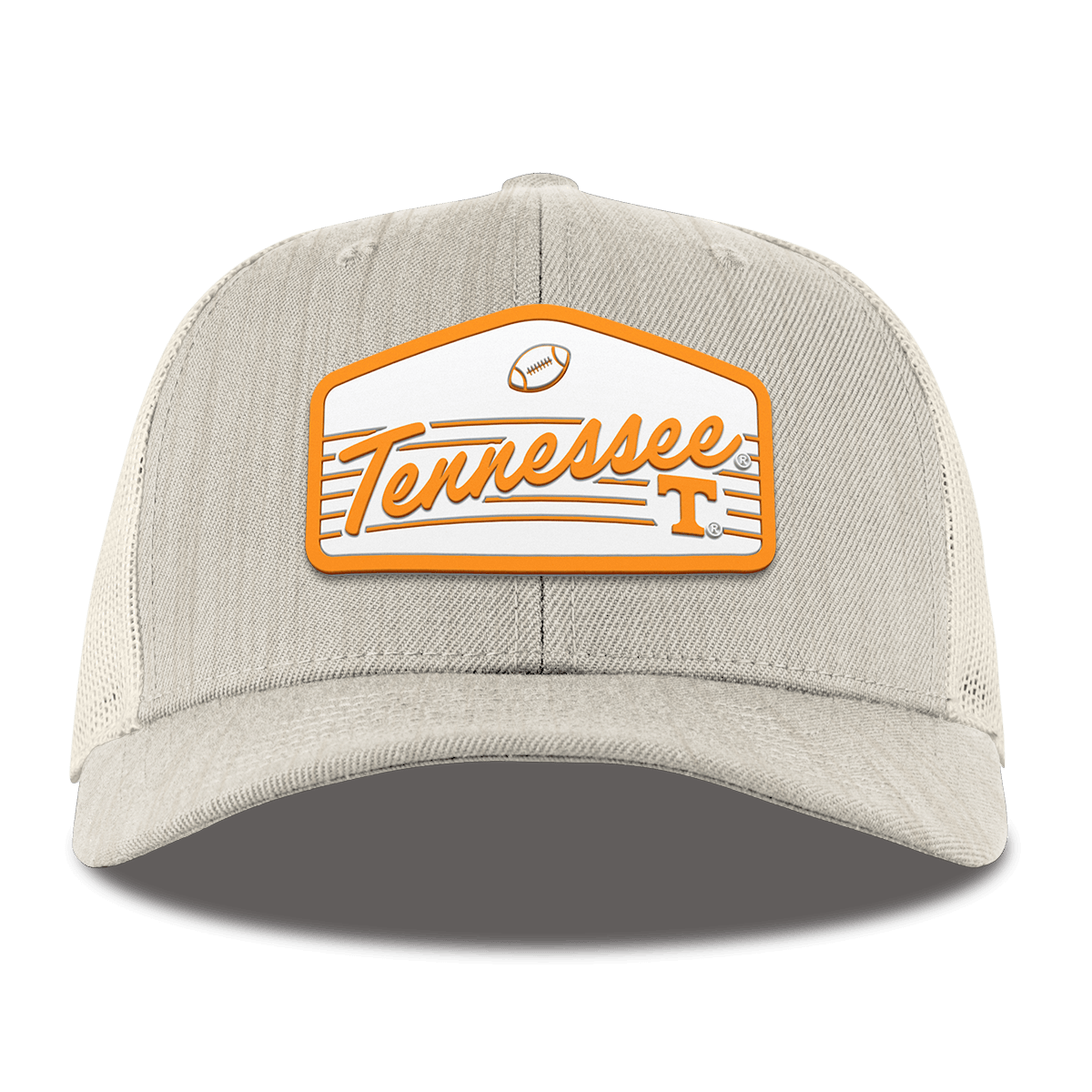 University of Tennessee "Volunteers Football" Curved Trucker Beige Heather