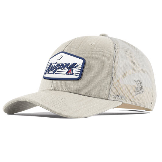 University of Arizona "Wildcats Football" Curved Trucker Beige Heather