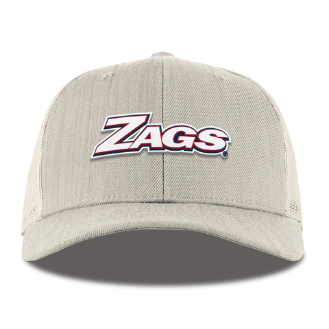 Gonzaga University "Zags Block" Curved Trucker Beige Heather